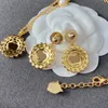 Orecchini a cerchio firmati Collane con ciondolo Moda Collana con catene d'oro Orecchini a cerchio con perle Collane con orecchini dorati G Gioielli con tigre 2304143D