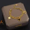 Designer Bracelet Four Leaf Clover Charm Bracelets Elegant Fashion Gold Agate Shell Chain Mother Women Girls Couple Holiday Birthday Party Gifts Chains