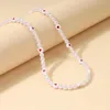 Choker 1PC Trendy Love Pearl Necklace Female Personality Travel Party Fashion Clavicle Accessories Collar Perlas