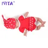 Dolls Ivita WG1512 36CM 1 65 kg Full Body Silikonowa Bebe Reborn Doll z 3 kolorami Realistyczna zabawka dla dzieci dla dzieci Ubrania 231113