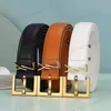 Luxe riem voor vrouwen echt leer van 3 cm breedte hoogwaardige mannen designer riemen s buckle cnosme dames tailleband cintura ceintures met doos