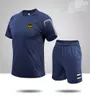 Fatos de treino masculinos da Indonésia roupas de verão de manga curta lazer roupas esportivas jogging camisa de algodão puro respirável