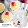 Bouteilles de stockage 10 pièces tasses pour bébés récipient transparent petits bocaux Mason gelée bébé yaourt Mini verre pouding couvercle pot à lait