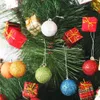 Dekoracje świąteczne 12pcsset kulki ozdoby drzewa kulki świąteczne wiszące wisiorki wystrój imprezy domowej 2024 Rok prezent Navidad 231114