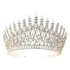 Haarspeldjes Sieraden Optocht Accessoires Klassieke Elegante Tiara's Handgemaakte Prinses Bruid Zirkoon Bruiloft Kroon Voor Vrouwen