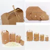Present Wrap Rice Paper Bag Tea Packaging Cardboard S Kraft Väskor Matförvaring Standing Packing LX0043 Drop Delivery Home Garden DHH9J