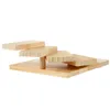 Serviessets Houten sushi-dienblad Roterende treden Trapbord Charcuterieschotel Brood Fruitdisplay Dinerborden