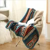 Blankets Flannel Bohemian Soft Blanket Suitable for Bed/sofa/office/camping Warm Winter Blanket Bedspread on The Bed Stitch 231113