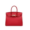 Platinum Designer Tote Bag 2024 Dames Hoofdlaag Koeienhuid Handtas Eén schouder Schuin Straddle Lock Leer Dames