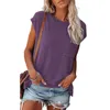 Dames T-shirt Korte mouw Pocket Pocket T-shirt Vrouwen zomer losse solide kleur witte zwarte straat t-shirts o-neck tee tops femme 230414