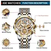 Zegarek Lige Mężczyznę Watch sportowe zegarki kwarcowe Wodoodporne chronograf na rękę Męską Zegar Zegar Man Relogio Masculino 231114