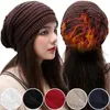 Beanieskull Caps Women Baggy Slouchy Winter Sticked Beanies Hat Classical Skullies Ladies Fordable Woolen Cap Ear Warmer Bonnet Basker 231113