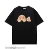 Europeisk och amerikansk modedesigner nallebjörn t-skjorta mäns tryckta kortärmade t-shirt man kvinnor par ren bomull avslappnad lös 38371gzg8j