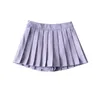 Kjolar sommar mini för kvinnor harajuku hög midja kvinnor koreansk mode sexig vintage veckad kjol tennis rosa blå 230414