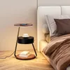 Golvlampor vardagsrum bordshylla sovrum kreativt säng fixtur med USB trådlösa laddningslampor kan dimmas