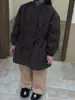 Giacche Autunno Inverno Bambini Pile Frangivento Solid Boy Baby Plus Velluto Cappotto spesso Retro Girl Kid Giacca calda Vestiti in cotone per bambini