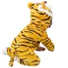 Rompers Toddler Blue Dinosaur Costume Tiger Flanell Hooded Onesies Soft Animal Romper Outfits Gift Baby Animal Costumes Toddler Onesie 231113