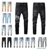 Jeans de créateurs pour hommes Pantalons de broderie en denim Trous de mode Taille américaine 28-40 Hip Hop Fermeture à glissière en détresse pour homme 2022 Top Vente Nyhr