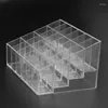 Storage Boxes 24 Trapezoid Clear Makeup Lipstick Stand Case Organizer