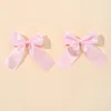 Hårtillbehör 2st Girl Cheer Up Bow Hair Clips Delicate Ribbon Hairn Pins For Kids 3.5 tums Lovely Pins Hairgripe Wholesale