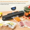 Autres outils de cuisine Machine d'emballage de scellant sous vide avec sacs d'étanchéité des aliments 110220V Kits ménagers automatiques 231114