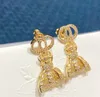 Women Stud Earrings Designer Premium Gold Diamond Earring for Mens Bee Earring Luxury Brand Letter Design Dangle Small Fashion Jewelry with Box