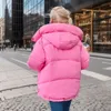 Womens Down Parkas Winter Fashion Chic Hooded Cotton Puffer Parka Coats Women Loose Solid Thicken Warm Jacket Female Zippers Outwear 231114