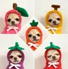 Ropa para perros Ropa linda de frutas para perros pequeños Sudaderas con capucha Cálido Fleece Ropa para mascotas Cachorro Gato Traje Abrigo Chaqueta Trajes 231113