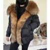 Piumino Parka da donna MAOMAOKONG 2023 Inverno Donna Calda Bianca Anatra Giacca Naturale Vera Pelliccia Collo Cappuccio Piumino Spessa Capispalla di Lusso 231114