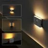 Nocne światła Smart Linkage Motion Czujnik Nocny światło Nocne bezprzewodowe magnetyczne indukcyjne Lampa Lampa Lampa Ściana Domowa sypialnia schodowa kuchnia Q231114