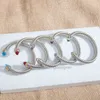 Pulsera Cruz Abierta Joyería de Diseñador 5 MM Cable Trenzado Brazalete Para Hombre Brazaletes de Marca Charm Para Mujer Brazalete Alambre Vintage En Forma de C Lujo Chapado en Oro Pulseras para Hombres RE34