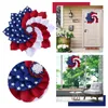 Porte de fleurs décoratives American Wreath Day 4th Julys Wreaths Independence For Front Patriotic Decorations Memorial Of