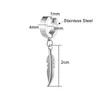 Kolczyki Dangle Pary słodkie stal nierdzewna liść mody wisiorek akcesoria do stadnorii biżuteria