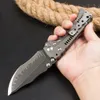 Top Quality MB T-1 Strong Tactical Folding Knife Z-wear Black Titanium Coating Stone Wash Blade CNC TC4 Titanium Alloy Handle Pocket Folder Knives with Retail Box