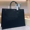 Borsa da spiaggia all'aperto Borsa tote unisex in tela Borsa alla moda di grande capacità 48 cm