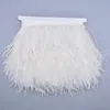 Other Event Party Supplies Wholesale 10MetersLot Ostrich Feathers Ribbon 8-10CM Tape Trimmings Sewing Costume Black White Ostrich Feather Trim Fringe DIY 231114