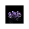 Arts And Crafts Natural Pink Amethyst Quartz Stone Sphere Crystal Fluorite Ball Healing Gemstone 18Mm20Mm Gift For Familly Friends D Dhtre