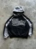 Männer Westen Vintage Stickerei Gedruckt Brief Hoodie Y2k Harajuku Casual Lose Fit Frauen Hip Hop Sport Langarm Straße Mit kapuze Sweatshirt 231114