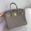 Platinum Bag Designer Tote 2024 Togo First Layer Cowhide Large Capacity Fashion Single Shoulder Crossbody Women's Handbag