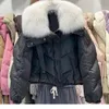 Kurzer, lockerer und schmaler Mantel aus 90 % weißer Entendaunen, High-End-Fox-Jacke mit großem Kragen für Damen, 231113