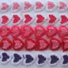 Hair Accessories 10pcs/lot 8cm Chiffon Rosette Heart Applique For Girls Headbands Born Baby Toddlers Jumpsuit Rompers Sewing