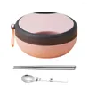 Set sets 1 set lunchbox gemakkelijk te reinigen Bento anti-scalding draagbare ingebouwde bestek kast container warmtebehoud