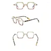 Montature per occhiali da sole Belight Optical Combo Color Design Colorato Forma quadrata Acetato Donna Vintage Montatura per occhiali retrò Lenti graduate