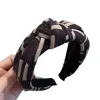 Titular de colas de pony de lujo Diademas de diseñador Bandas para el cabello para mujeres Chica Marca Diadema Letra Head Wrap Simple Broadside hipl989