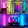 Novità Articoli Lampada da terra ad angolo RGB 160 cm Soggiorno dimmerabile Tuya Smart APP Lampada da supporto a LED remota per camera da letto Nordic Home Christmas Decor 231113