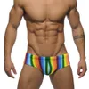 Herren-Badebekleidung mit Push-Pad-Print-Badehose europäisch-amerikanische Mode mit niedriger Taille Briefs Sommer Strand Surfen schnell trocknend Bikinis 230413