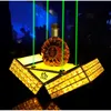 Groene laserverlichting Bar Nachtclub Oplaadbare kristallen LED-fles Presenter Champagne Display Carrier Holder Wijn Whiskey Glorifiers voor Party Lounge