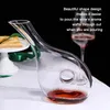 Bar Tools Wine Decanter Crystal Aerator Handblåst LeadFree Glass Beevel Snail Shaped Design Presenttillbehör 231114