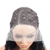 Synthétique s profond bouclés court Bob cheveux humains brésilien 13x5x1 dentelle avant pour les femmes pré plumé partie latérale 231115