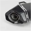 Avgasrörsmotorcykel 51mm Inlet Yoshimura ljuddämpare för FZ1 R6 R15 R3 ZX6R ZX10 1000 CBR1000 GSXR1000 650 K7 K8 K11 Drop Leverans M DH0H5